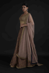 Golden Lehenga Set_DTR8928