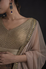 Golden Lehenga Set_DTR8932