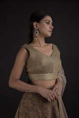 Golden Lehenga Set_DTR8934