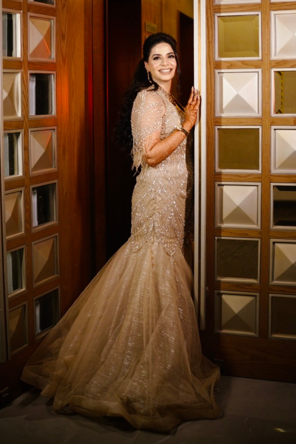 Ivory Embellished Fishcut Gown4