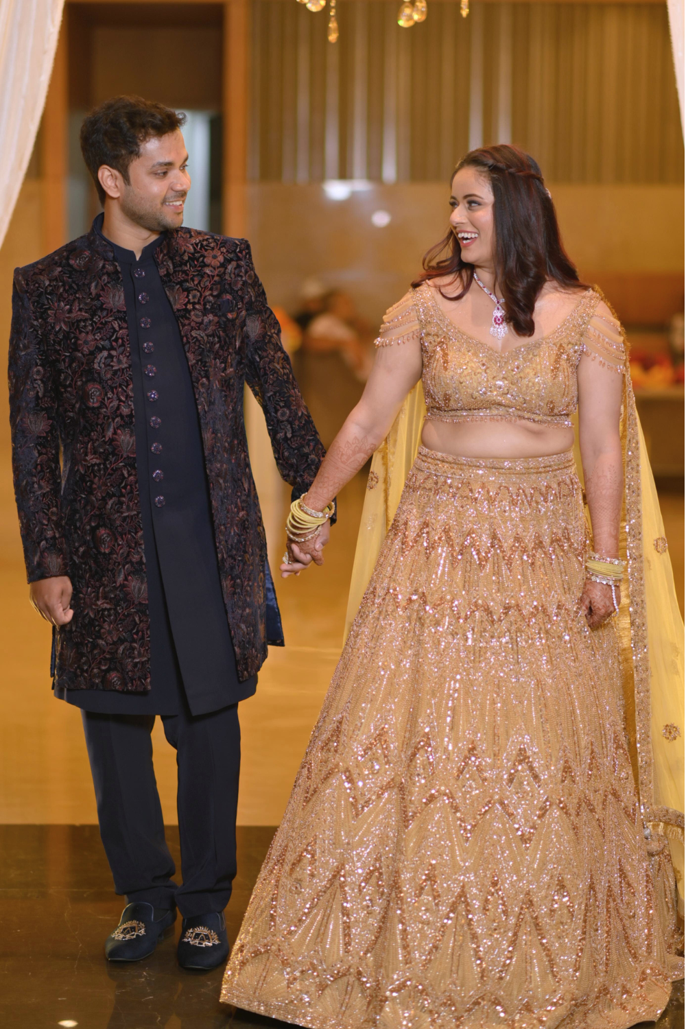 Golden Yellow Lehenga With Heavy Embellishment5