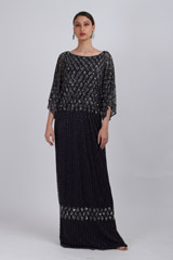 Black Cold Shoulder Gown