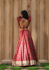 Red Embroidered  Lehenga  SetIMG_8561