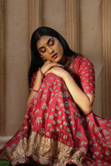 Red Embroidered  Lehenga  SetIMG_8584-2