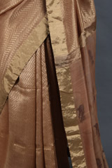 Gold Chanderi Tissue SareeIMG_4478