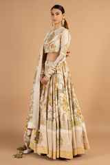 Ivory And Yellow Lehenga SetDSC01269