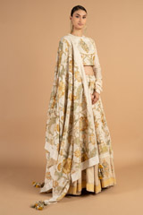 Ivory And Yellow Lehenga SetDSC01270