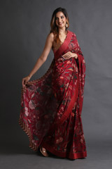 Bhura Chanderi SareeIMG_4035