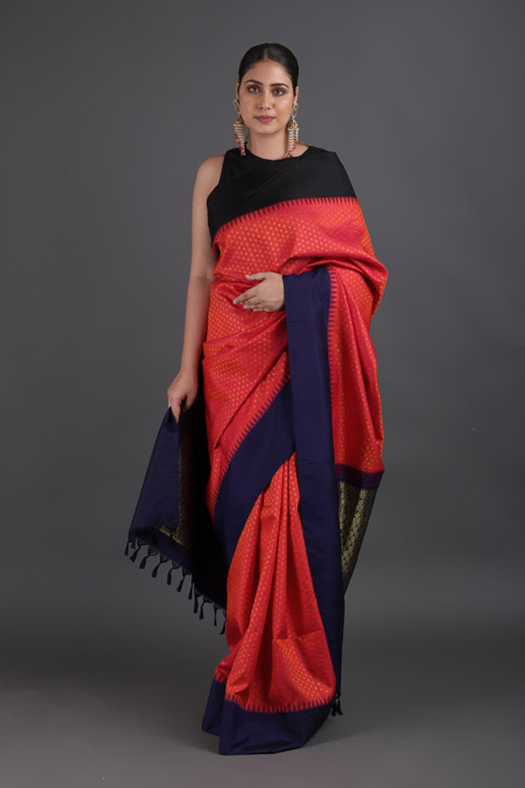 Pink Zari Saree