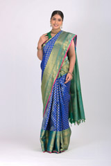Blue And Green  Kanjeevaram Saree1079_video