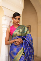 Blue And Green  Kanjeevaram SareeDSC08106