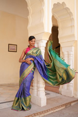 Blue And Green  Kanjeevaram SareeDSC08108