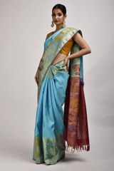 Light Blue Silk Saree_DSC4559