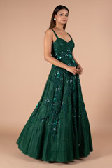 Emerald Strapped GownDSC09228