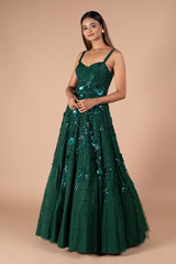 Emerald Strapped GownDSC09230