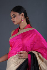 Black Brocade SareeIMG_9248