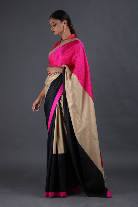 Black Brocade SareeIMG_9252