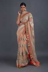 Beige Thread Work Saree1104_video