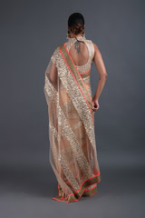 Beige Thread Work SareeIMG_9640