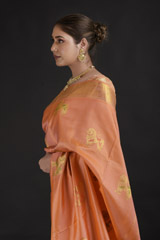 Orange Zari Saree_DTR1815