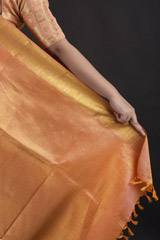 Orange Zari Saree_DTR1816