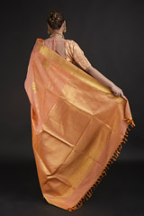 Orange Zari Saree_DTR1817