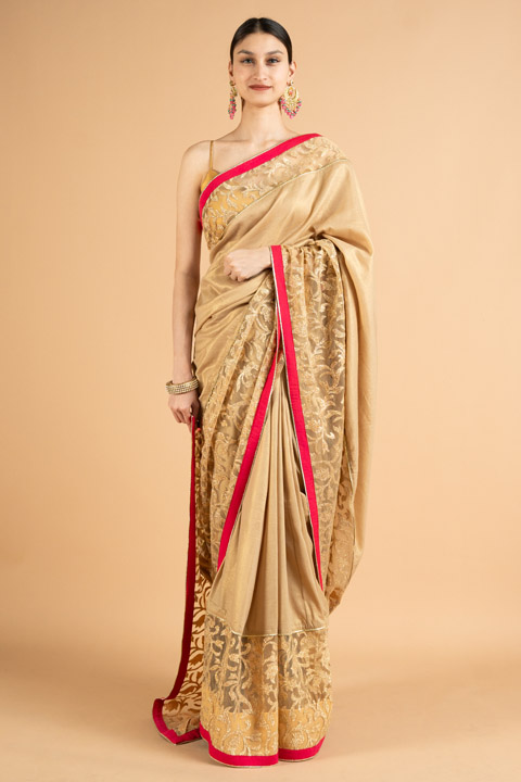 Gold Zari Saree