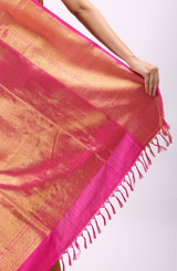 Green And Pink Silk SareeIMG_6570