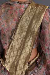 Gold Metallic Silk SareeIMG_3911