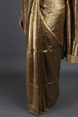 Gold Metallic Silk SareeIMG_3916