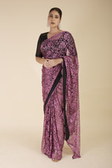 Purple Lace Saree1126_video