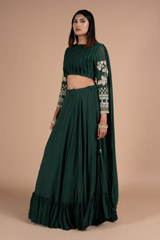 Teal Green Georgette Anarkali GownDSC06520
