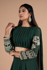 Teal Green Georgette Anarkali GownDSC06525