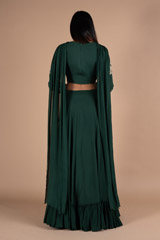 Teal Green Georgette Anarkali GownDSC06532