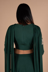 Teal Green Georgette Anarkali GownDSC06534