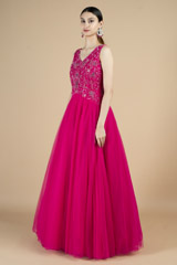 Hot Pink Tulle GownDSC09825