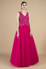 Hot Pink Tulle GownDSC09826