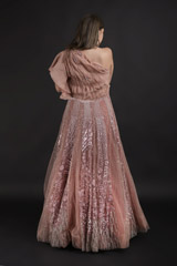 Pink Embroidered Gown_DTR1264