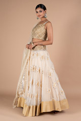 Ivory Pearl Embroidery LehengaDSC06580