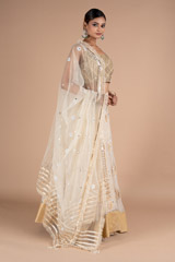 Ivory Pearl Embroidery LehengaDSC06583