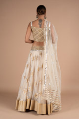 Ivory Pearl Embroidery LehengaDSC06587