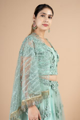 Mint  Green Lehenga  SetDSC09987