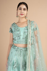 Mint  Green Lehenga  SetDSC09990