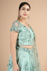 Mint  Green Lehenga  SetDSC09991
