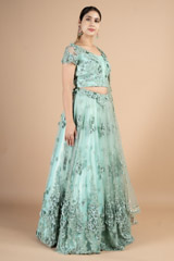 Mint  Green Lehenga  SetDSC09992