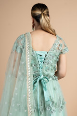Mint  Green Lehenga  SetDSC09996