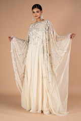 Embellished Cream Dress