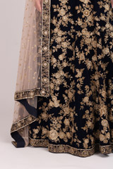 Blue Embellished LehengaIMG_8886