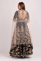 Blue Embellished LehengaIMG_8899