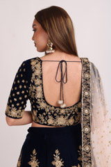 Blue Embellished LehengaIMG_8900